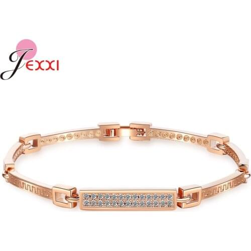 Luxury AAA Zircon Bracelet 925 Sterling Silver Bangles For Women Anniversary Gift Bridal Wedding Friendship Jewelry