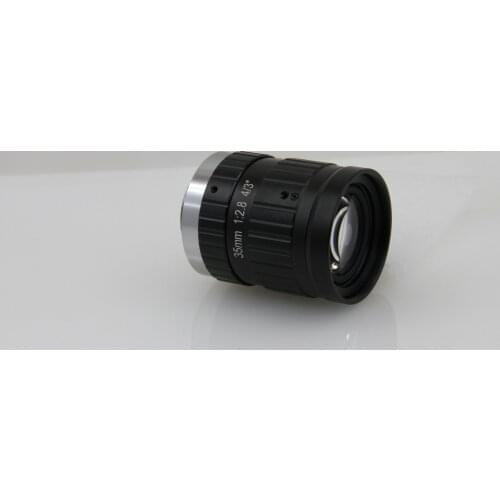 Shenzhen SMTSEC Camera Machine Vision Lens 4/3" EFL=35mm Low distortion lens F#2.8 HFOV=27.9 Degree 4K resolution lens C mount