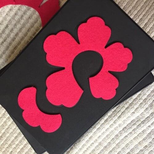 Scrapbooking FLOWER die for paper and quilting crafts 15.8mm thick 150*220mm SMR-FL0061 wooden steel rule with back case