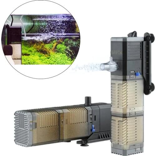 Super 4 In 1 Internal Aquarium Filter Water Pump Sunsun Multifunction Fish Tank Filter Wave Maker Water Circulation Air Pump