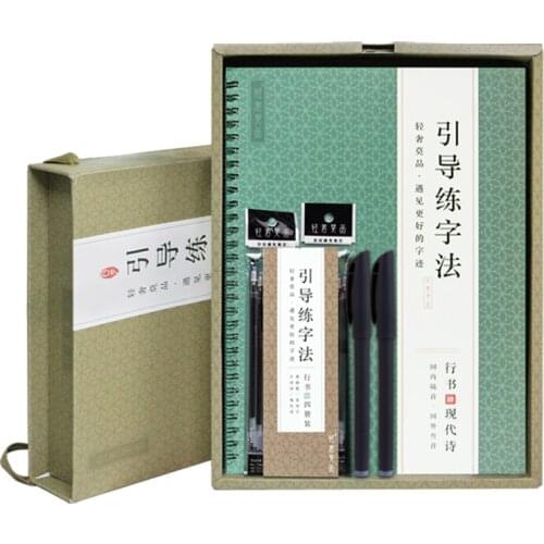 Calligraphy 3D Chinese Characters Reusable Groove Calligraphy Copybook Erasable Pen Learn Hanzi Adults Writing Books