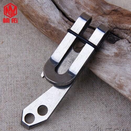 1PC Utility Stainless Steel Waistband Belt Clip Money Clip Wallet Keychain Key Chain Ring Hang Buckle Fast Hook EDC Multi-tool