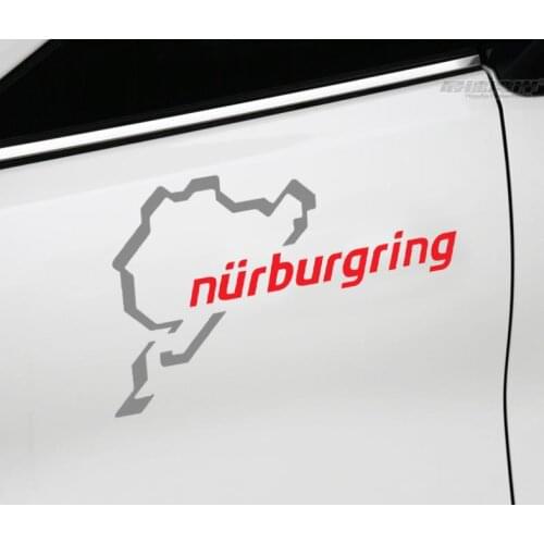Nürburgring Track Map Vinyl Car Stickers Germany Auto Racing Decal For WindowTrucks Vans