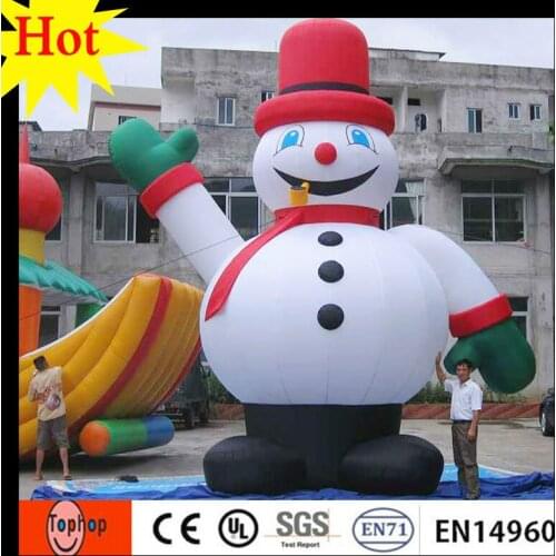 High 6m 19.6ft outdoor christmas inflatable snowman with boots halloween decorations gift 420D Oxford