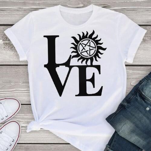 Women Graphic 2021 Casual Summer Korean Fashion Round Collar Lady T-Shirt Clothes Tops Tees Printed Female Tshirt