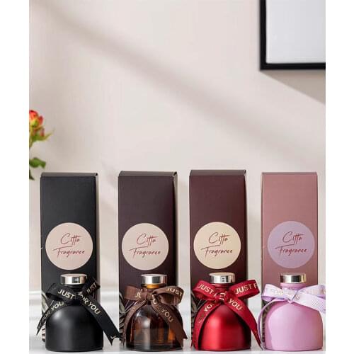 1PCS 50ml Top Grade Yurt Glass Bottle Reed Diffuser Sets Good Smell Perfume Bedroom Air Freshener European-style Perfume