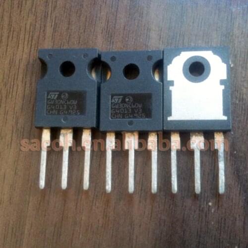 10Pcs STGW30NC60W GW30NC60W or STGW30NC60WD GW30NC60WD TO-247 30A 600V Ultra fast IGBT