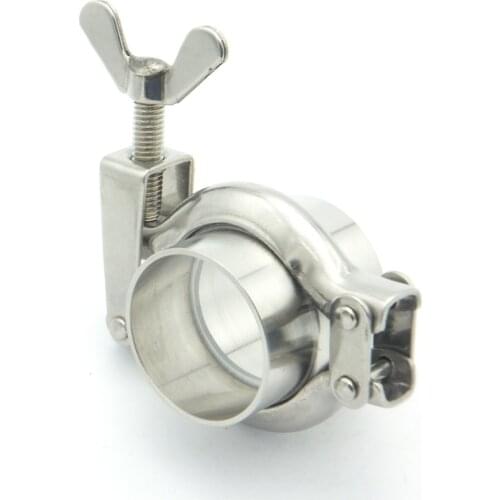 304SS Sanitary Pipe Fitting Set 102mm Pipe OD Sanitary 4" Tri Clamp Weld Ferrule + Tri Clamp + Silicon Gasket For Home Brew