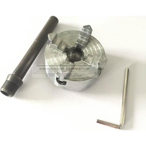 4 Jaw Chuck Z011A for Mini Collet Lathe Accessory M12x1mm Threaded Back 1.8~56mm/12~65mm include connecting rod