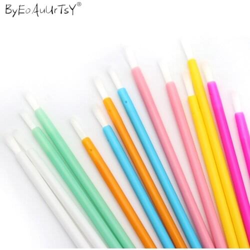 50 Pcs Disposable Lip Brush Eyelash Makeup Brushes Lash Extension Mascara Applicator Lipstick Wands Cosmetic Beauty Tool