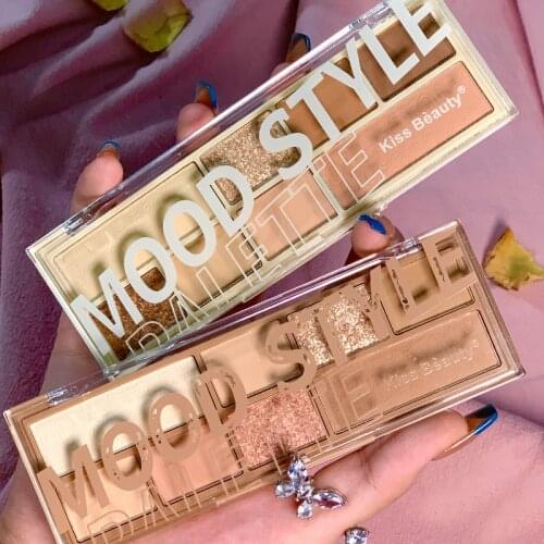 8 Colors Eyeshadow Palette Pearlescent Matte Silky Powder Earth Color Waterproof Long Lasting Eye Shadow Eyes Makeup Cosmetic