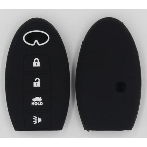 Silicone Car Key Case Smart Remote Control Protector Cover For Nissan Murano Pathfinder Rogue Versa 370Z Sentra Altima Infiniti