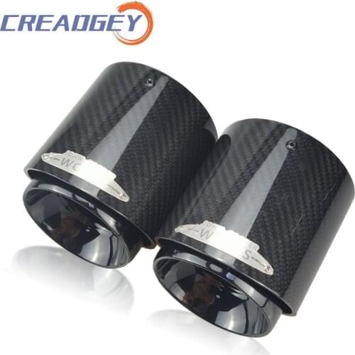 Creadgey 1PCS Car Exhaust Muffler Glossy Black Steel Tail Pipe For Mini F54 F55 F56 F57 F60 R55 R56 R57 R58 R59 R60 R61 Cooper S