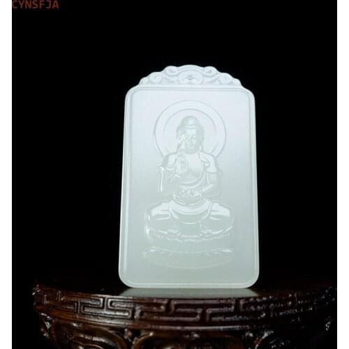 CYNSFJA New Real Certified Natural Hetian Jade Nephrite Lucky Amulets Guardian Angel Jade Pendant Green High Quality Best Gift