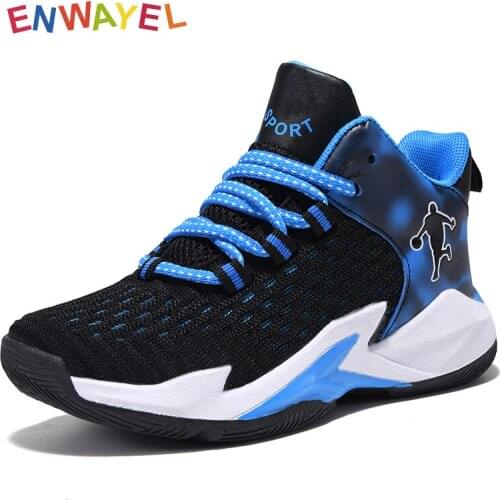 ENWAYEL shoes for girls boys mesh sport running Basketball Sneakers kids 2021 children Child Casual Students school footwear