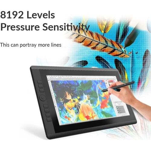 HUIYOU D16115.6 inch graphic display adjustable speed drawing board 7 shortcut keys (92%NTSC, 8192 liquid level pressure, no bat