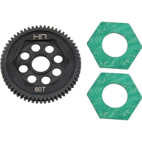 Hot Racing super duty steel 0.5 Mod 60T spur gear for 1/18th scale Losi 2WD Mini-T2 vehicles