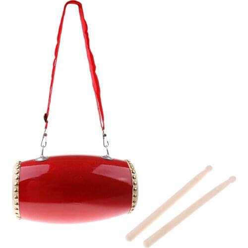 Chinese Waist Drums Percussion Musical Instrument for Kids Early Learning