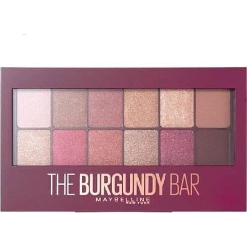 Maybelline New York The Burgundy Bar Eyeshadow Palette Eye Make up Eyeshadow Lilac Purple Pink
