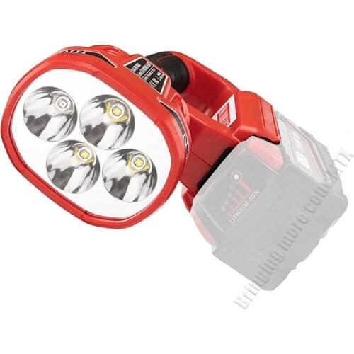 Pistol/Portable 12W LED Lamp Flashlight For Milwaukee 18V (NO Battery,NO Charger)Li-Ion Battery USB Outdoor Tools Work Light