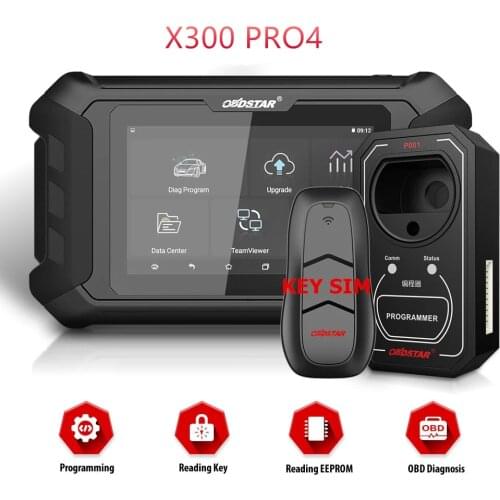 OBDSTAR X300 Pro4 Pro 4 Key Master 5 Auto Key Programmer IMMO Version for Locksmith with Optional Key Simulator for Toyota