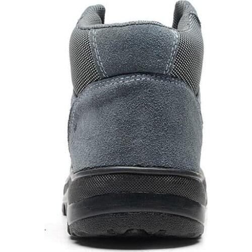 Work Safety Shoes Man Steel Toe Boots Protect Mens Shoes Genuine Leather Safty Shoes Men Ankle Boots Work & Safety Boots Homme