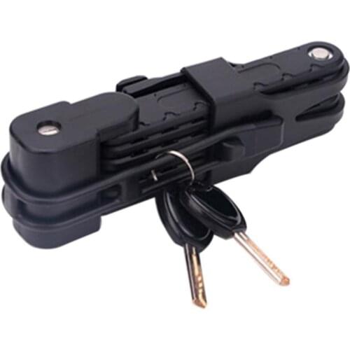 Foldable anti-theft chain mountain bike lock bicycle motorcycle accessories portable safety lock bicycle accessories