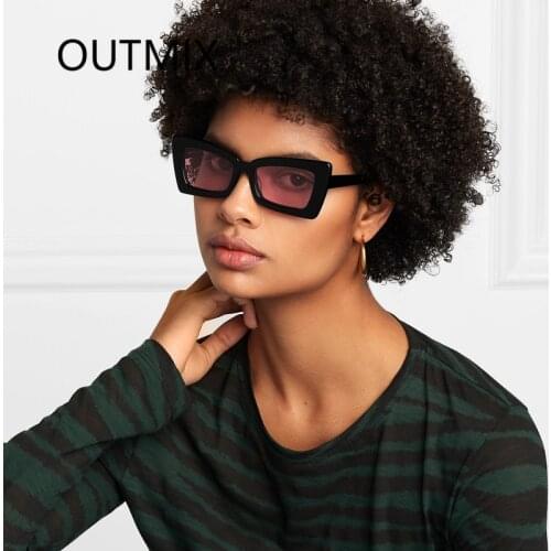 Vintage Cat Eye Sunglasses Trending Women Brand Designer Retro Square Sun Glasses Jelly Color Eyewear Fashion Men Shades UV400