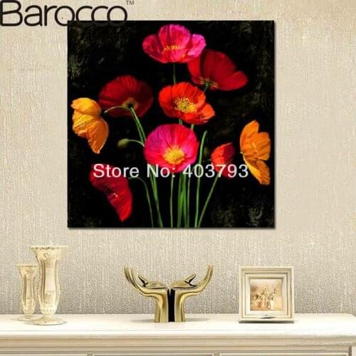 Modern abstract Oil Painting On Canvas classical shining nice flower paintings for home decoration no Stretched
