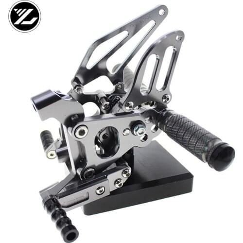 CNC Verstelbare Rearsets Achter Set Motorfiets Footrest Moto Pedaal pedal For Yamaha YZF R1 2004 2005 2006 Voet Accessoires