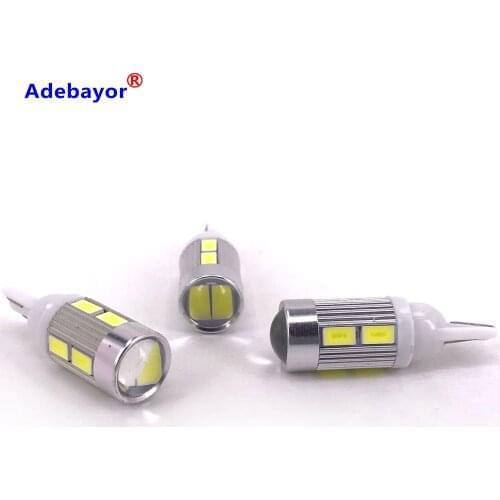 100 pcs T10 194 168 W5W 10 SMD 5630 SMD 5730 LED Light Bulbs Car Corner Light Lamp width Clearance Light wholesale Adebayor