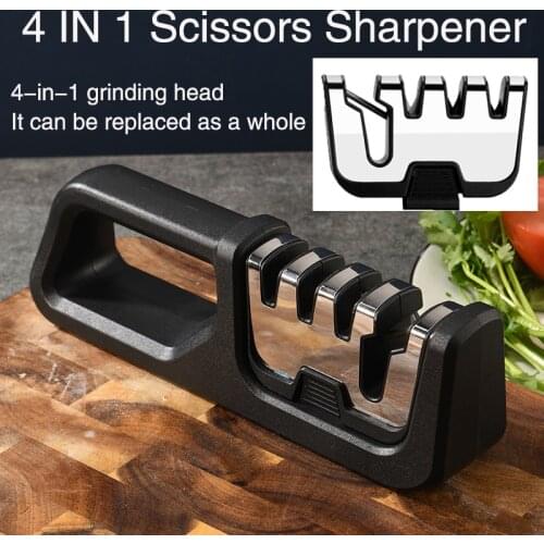Kitchen Sharpener Sharpener Ceramics Sharpening Stone Sharpening Gadgets Knives Accessorie 1- 3 Paragraphs 4 IN 1knife Sharpener
