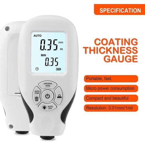 HW 300 Coating Thickness Gauge 0-2000UM Car Paint Dry Film Digital Thickness Meter For Measure The Thickness Of Electroplated