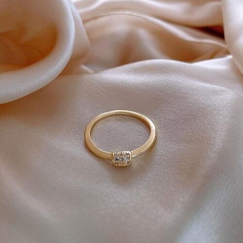 Design sense temperament female ring fashion exaggeration index finger ring ins tide ring net celebrity simple and cold style