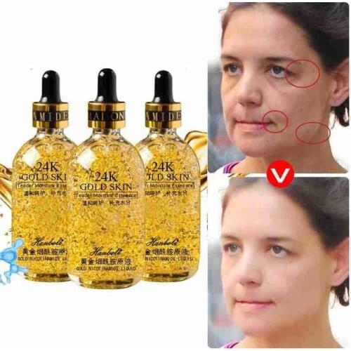 30ml 24K Gold Hyaluronic Acid Moisturizing Face Serum Oil Control Essence Shrink Pore Skin Care Repair Skincare Makeup Cosmetics
