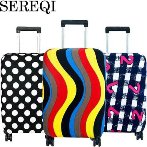 SEREQI Travel On Road Suitcase Protective Covers Suitcase cover Apply to 18-32 inch Suitcase Luggage Cover Travel Accessories