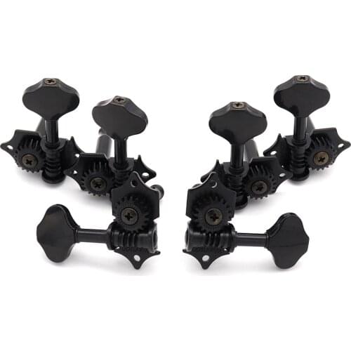 1set Guitar Tuning Pegs 3L3R Wilkinson Vintage Open Gear Button Guitar Tuners 19:1 Gear Ratio Gold/Black/Chrome WJ-28N