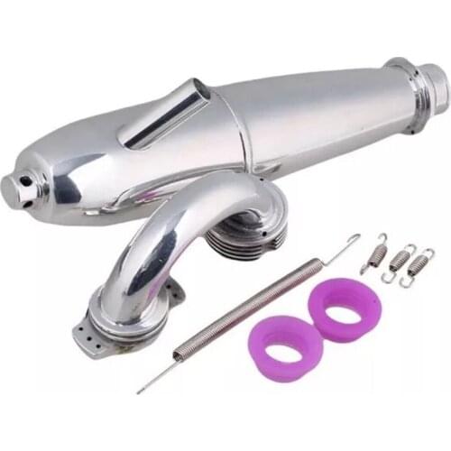 1set Aluminum Exhaust Pipe & Spring for RC 1/8 Nitro Models RC Car