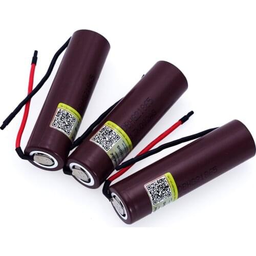 3 PCS.. Liitokala HG2 3000mAh Li-lon Battery 18650 3.7V Power Rechargeable Battery 20A Discharge+DIY Silica Gel Cable