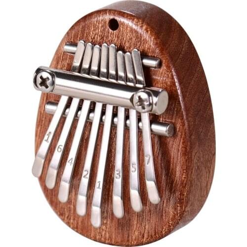 8 Key Mini Kalimba Thumb Piano Finger Percussion Keyboard Mini kalimba key ring