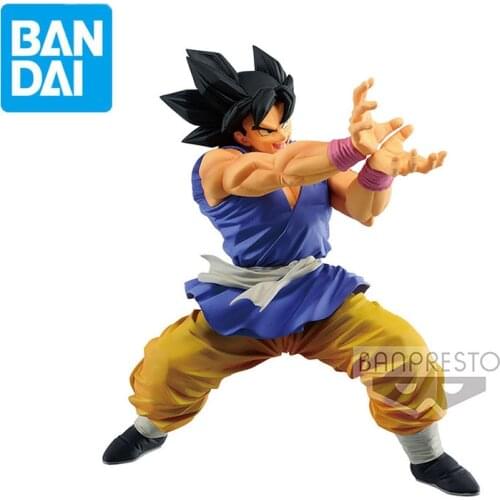 Bandai Original Dragon Ball Z Anime Figures ULTIMATE Goku PVC Action Figure Collections Model Dolls Toys Gifts for Boys