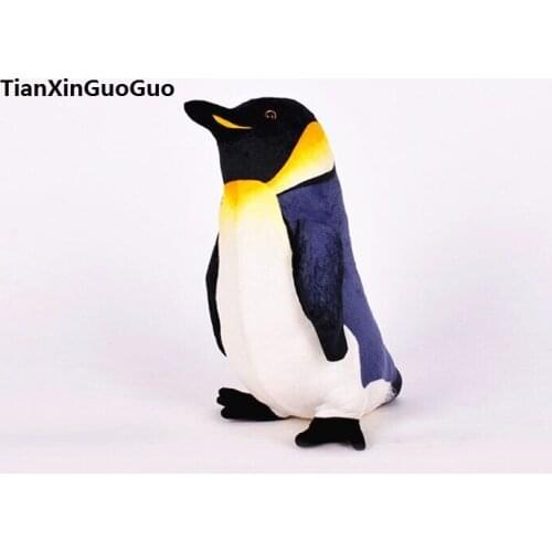 Large 45cm simulation penguin plush toy, soft throw pillow birthday gift h2100