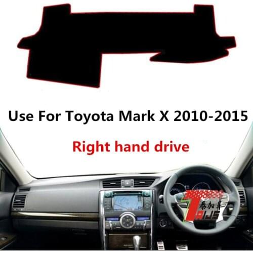 TAIJS Factory Casual Simple Polyester Fibre Car Dashboard Cover For TOYOTA Mark X 2010 2011 2012 2013 2014 2015 Right hand drive