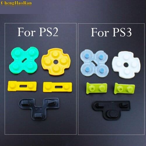 ChengHaoRan 100 sets For Playstation 2 PS2 PS3 Controller Repair Conductive Rubber Silicone D Pad Replacement Parts D-pad