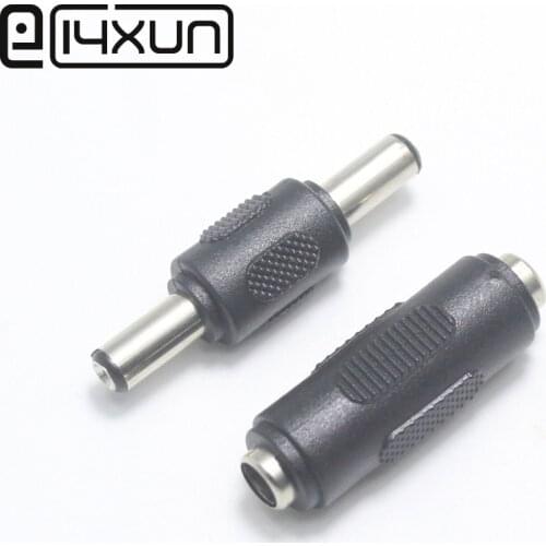 EClyxun 1pcs DC jack 5.5*2.1mm male to male 5.5 X 2.1mm female to female DC Power Plug Connector Panel Mounting Plugs Adaptor