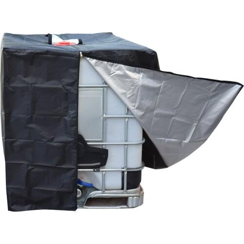 IBC Container Cover 1000L IBC Container Waterproof Dustproof Zipper Cover Rain Water Tank Garden UV Sun Snow Ingenious