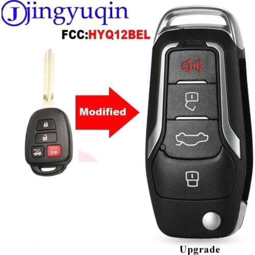 Jingyuqin 314mhz With H chip Remote Car Key Control For Toyota CAMRY 2012 2013 2014 2015 Corolla With TOY43 4 Buttons