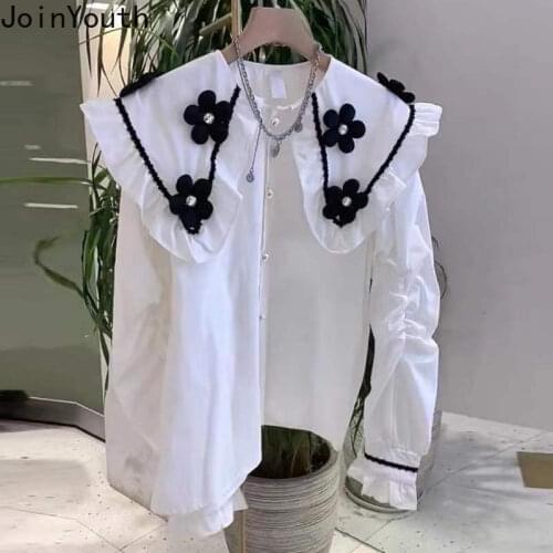 JoinYouth Black And White Blouses