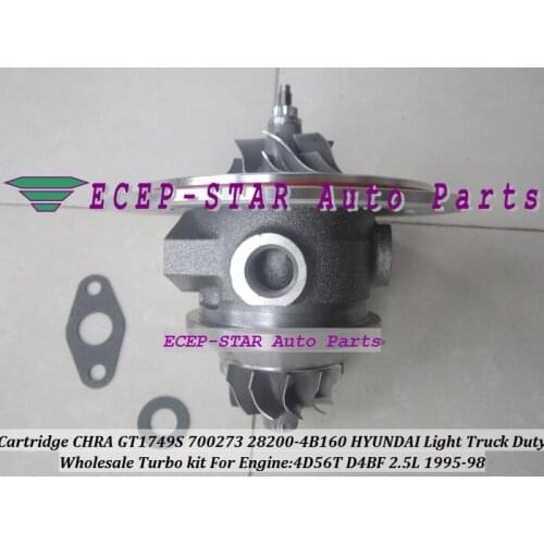 Turbo CHRA Cartridge GT1749S 700273-5002S 700273-0001 28200-4B160 700273 For HYUNDAI H100 H200 Light Truck Duty 4D56T D4BF 2.5L