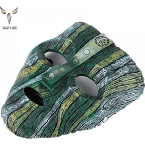 WAYLIKE Halloween Masquerade Mask Collectors Edition Craft Gift Loki Mischievous God Disguised Strange Resin Mask Party Mask